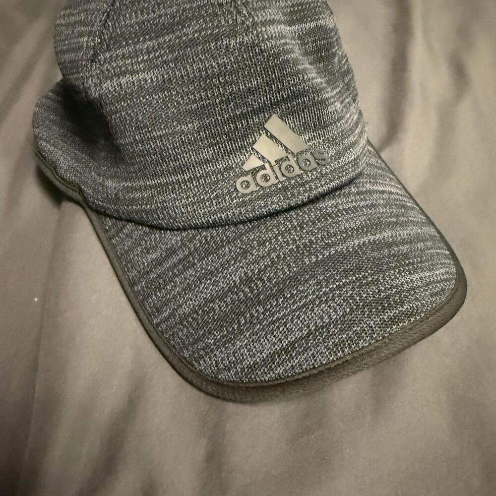 Adidas Men's Grey and Silver Hat